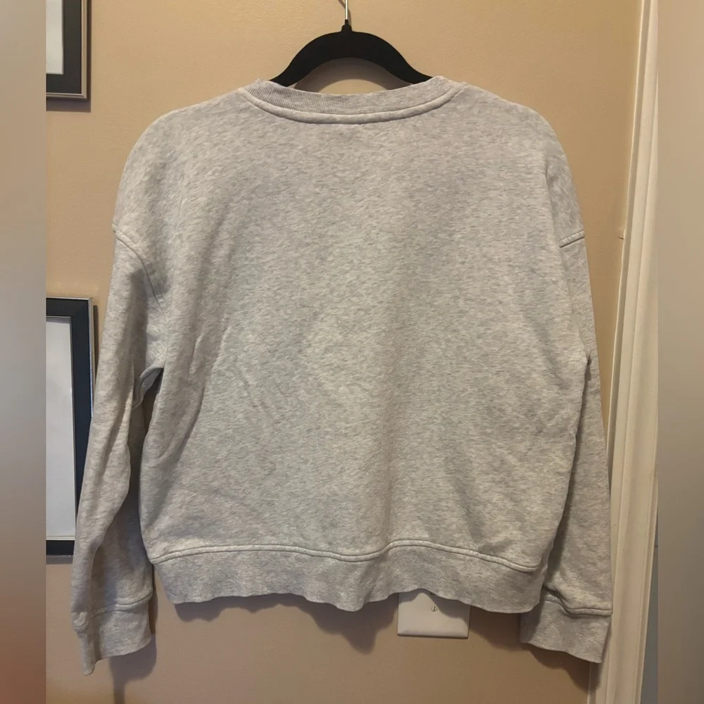 Old Navy Gray Sweatshirt with Gold Lightning Bolt